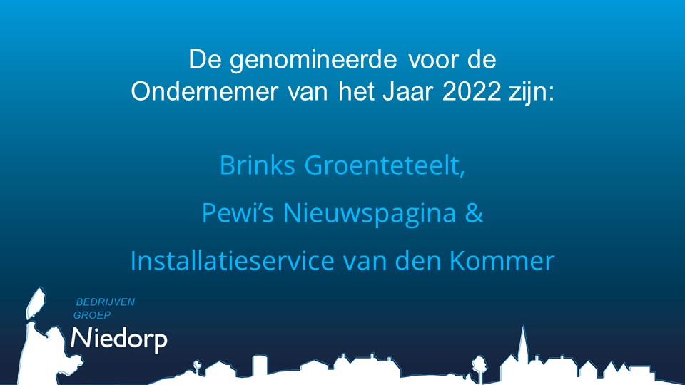 De bedrijfspresentaties zijn online