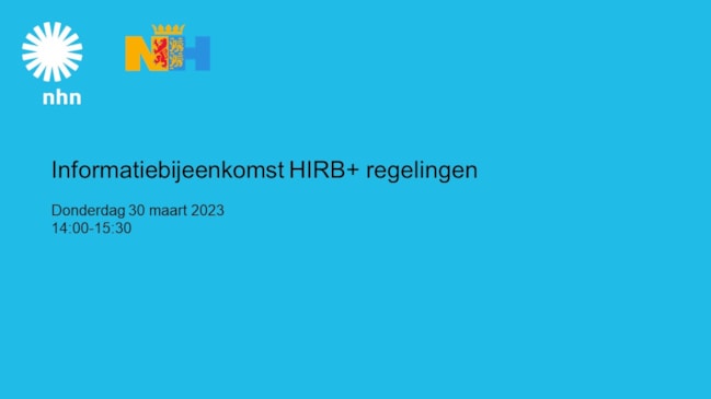 Presentatie HIRB+ 300323 NHN1