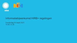 Presentatie HIRB+ 300323 NHN1