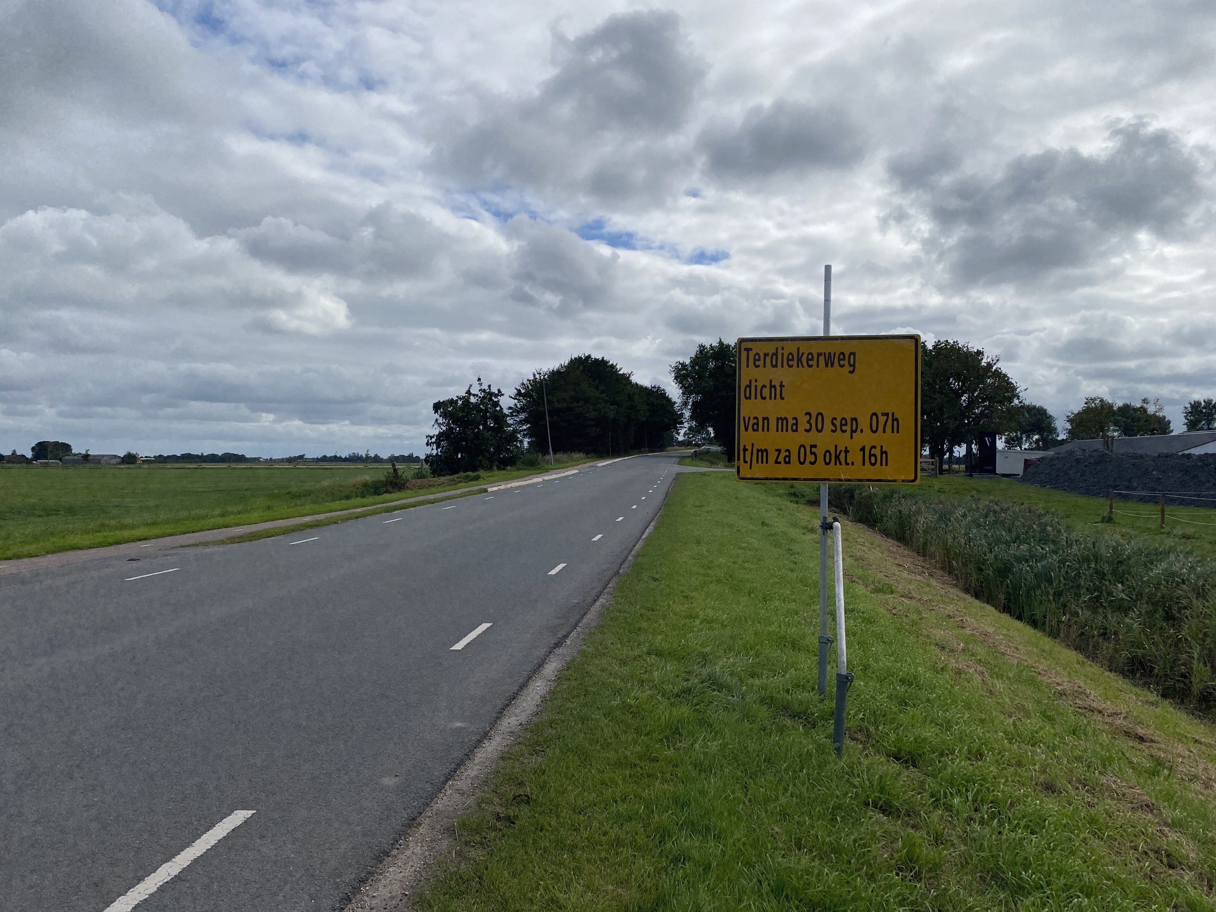 Terdiekweg afgesloten