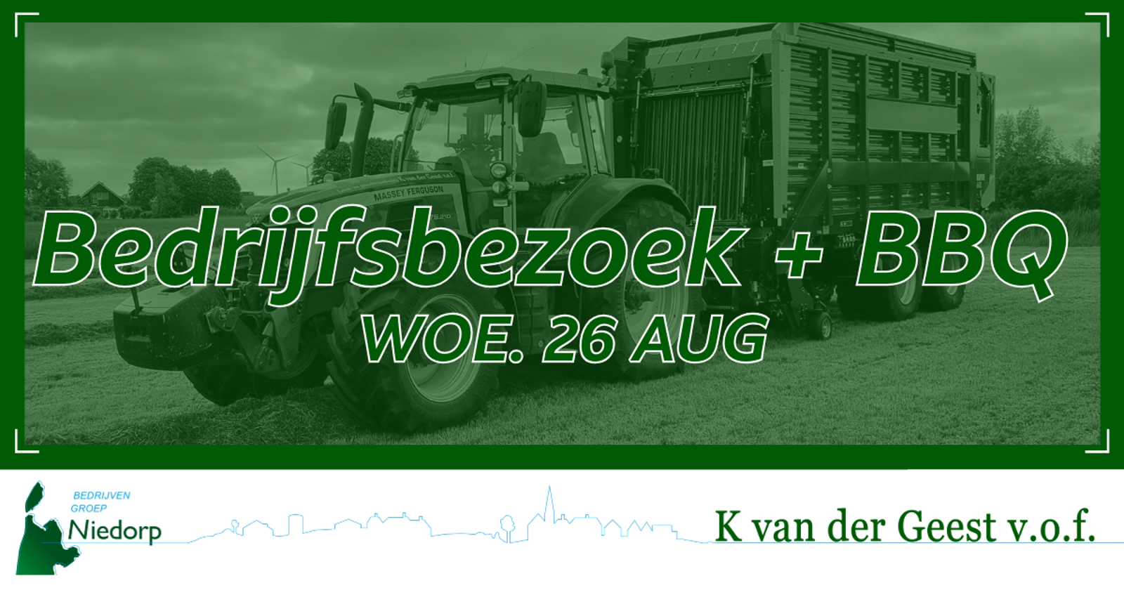 Save the Date - Woensdag 26 Aug. 